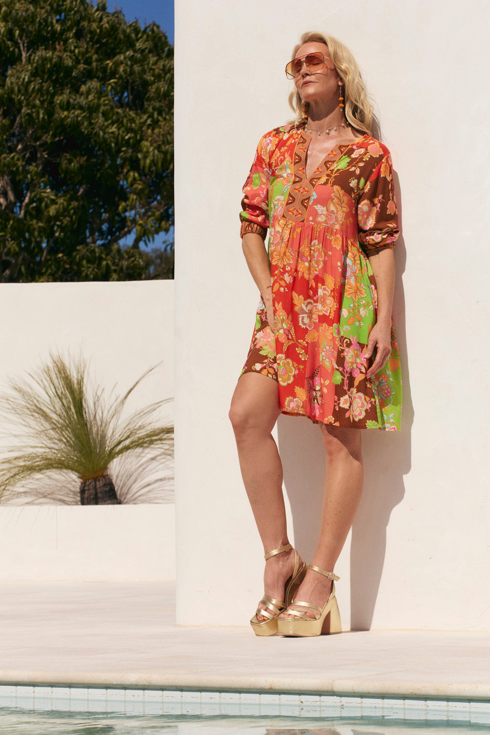 Scout Tiered Dress in Petra