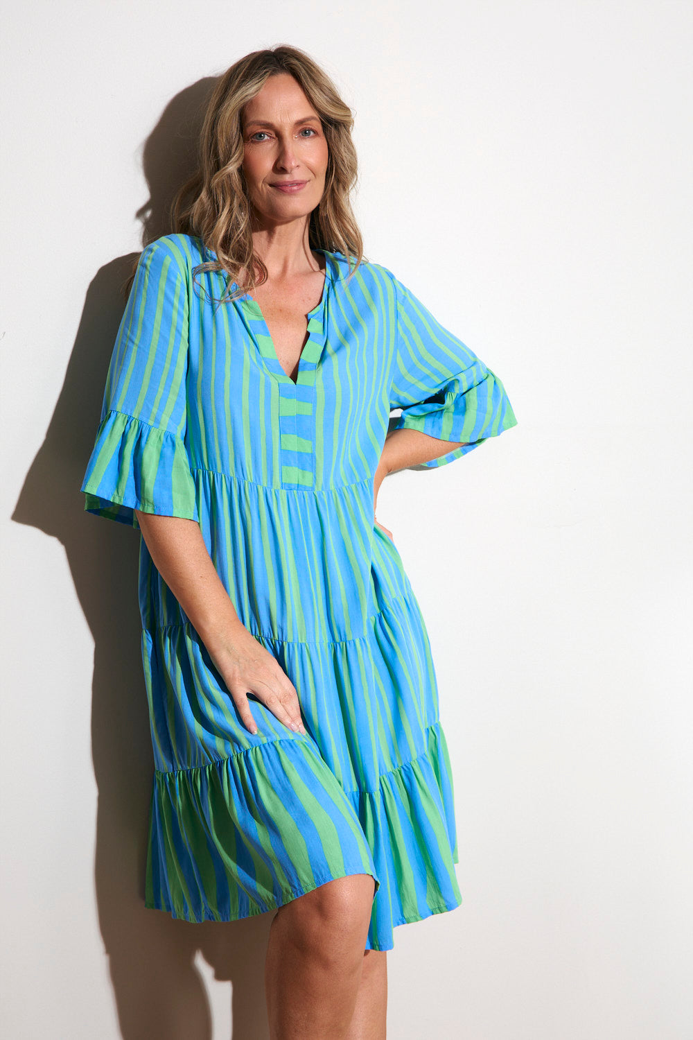 Scout Tiered Dress in Tropical Spring