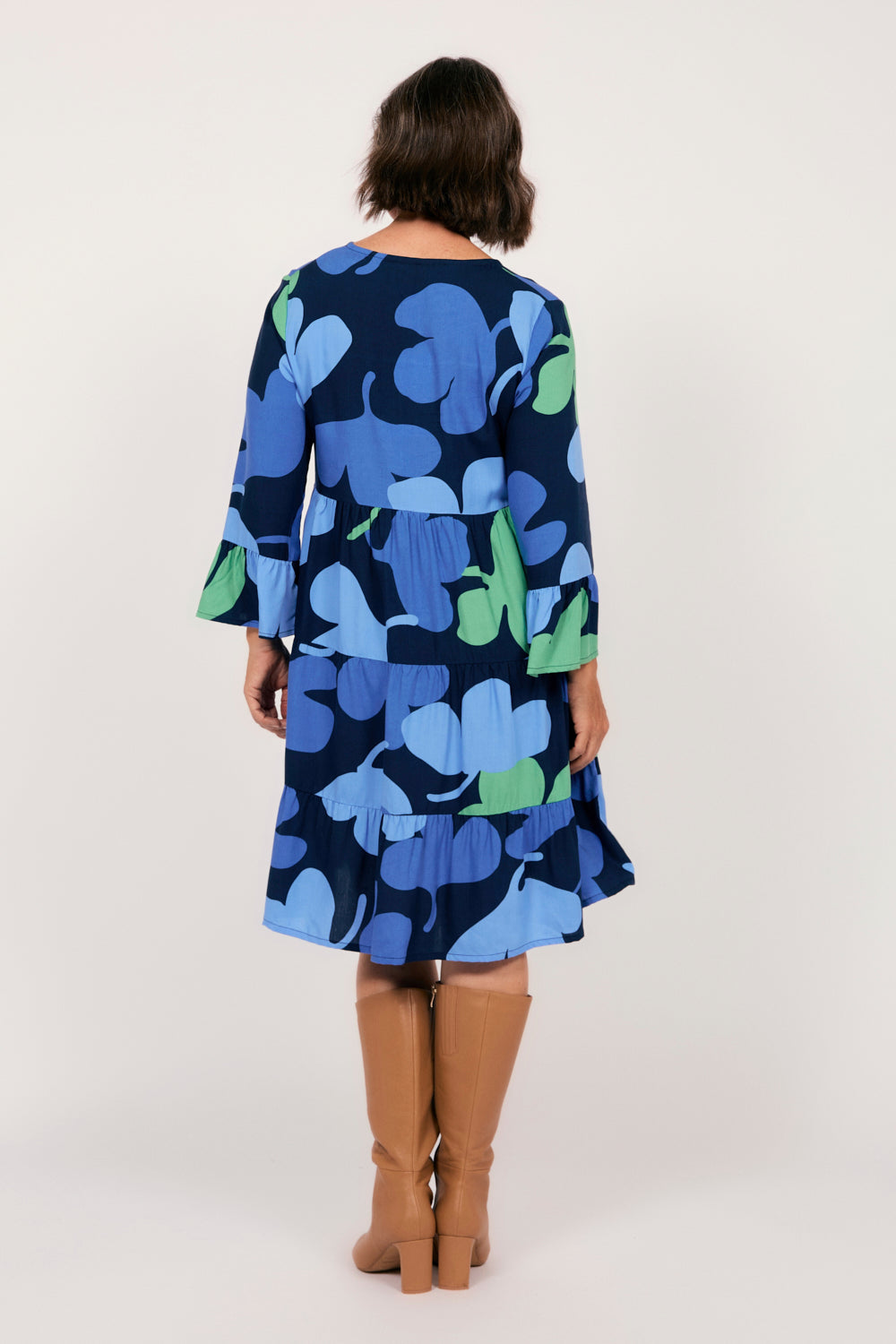 Scout Tiered Dress in in Wintergarden