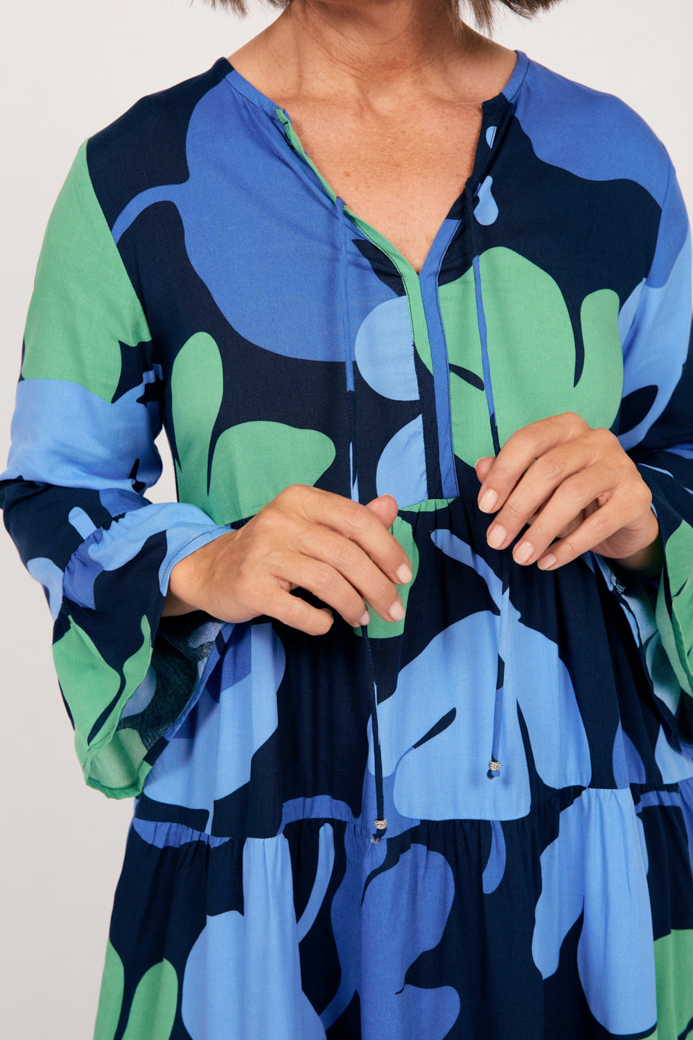 Scout Tiered Dress in in Wintergarden