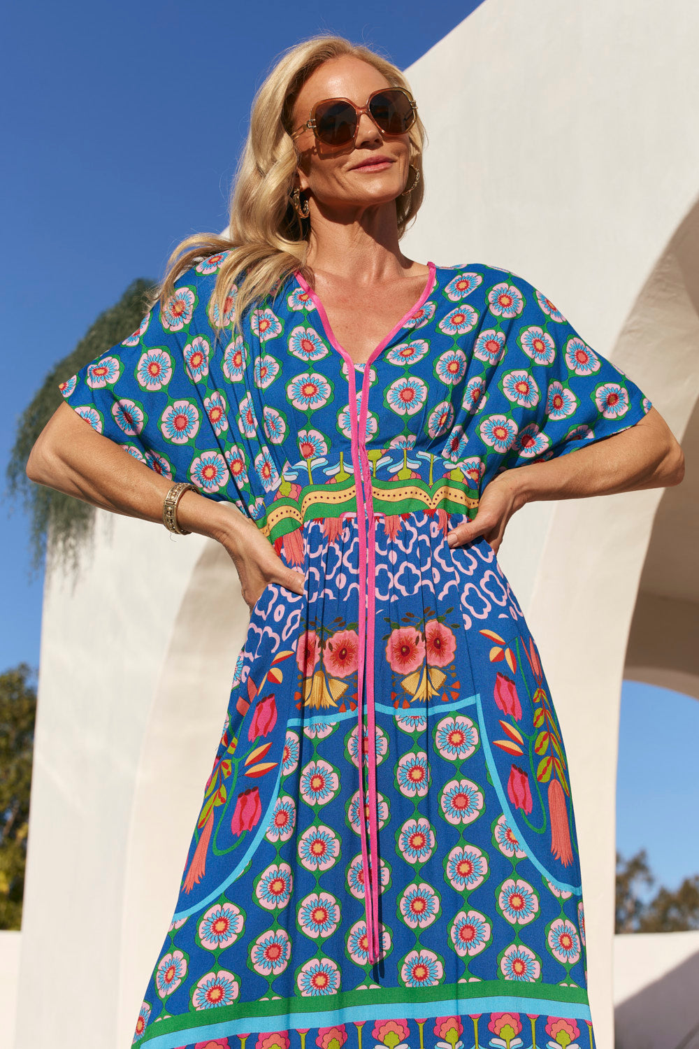 Selma Midi Dress in Paradiso