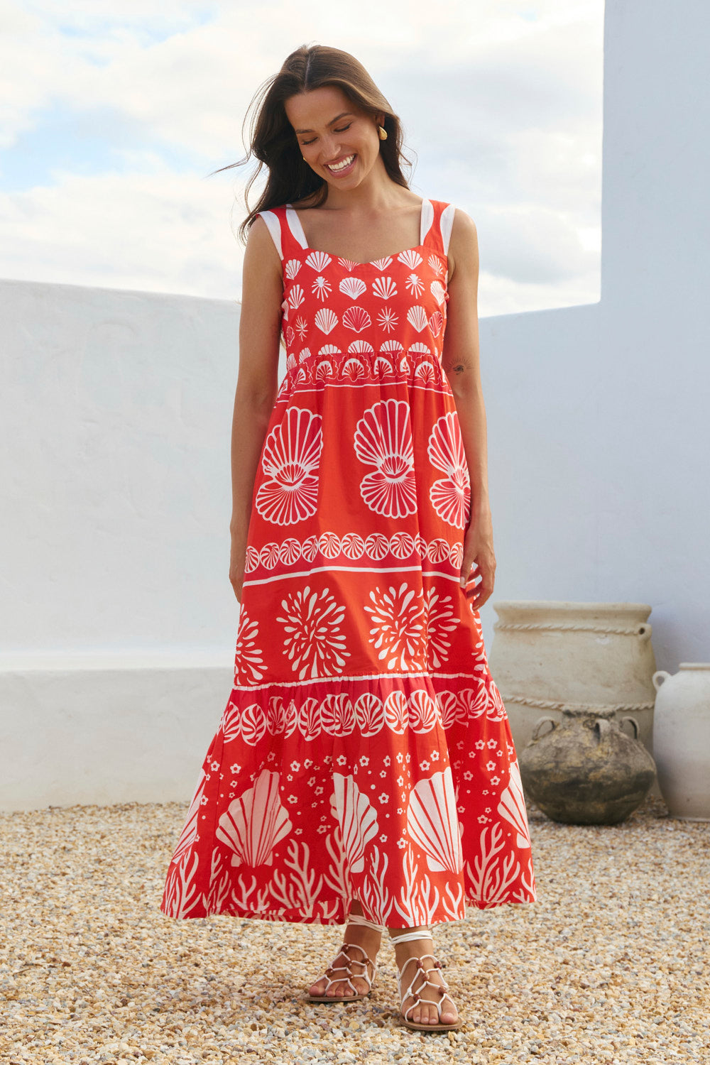 Solene Sun Dress in Shelly