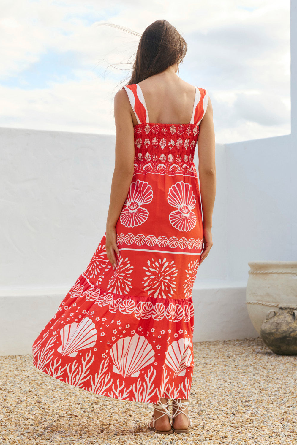 Solene Sun Dress in Shelly