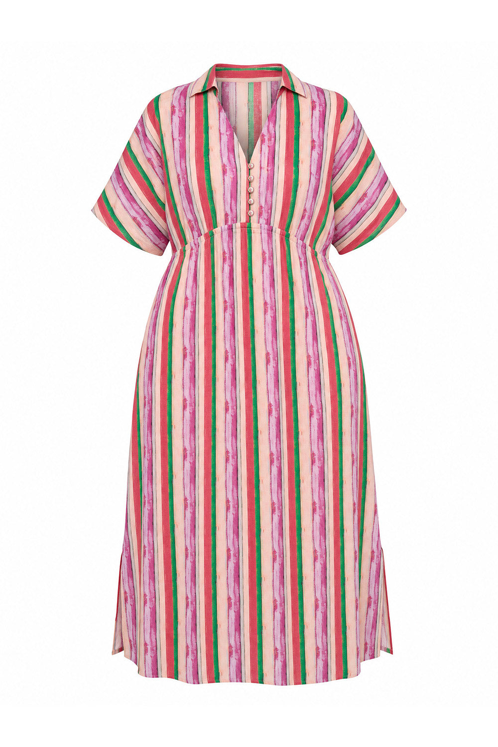 Stella Plunge Dress in Berry Burst