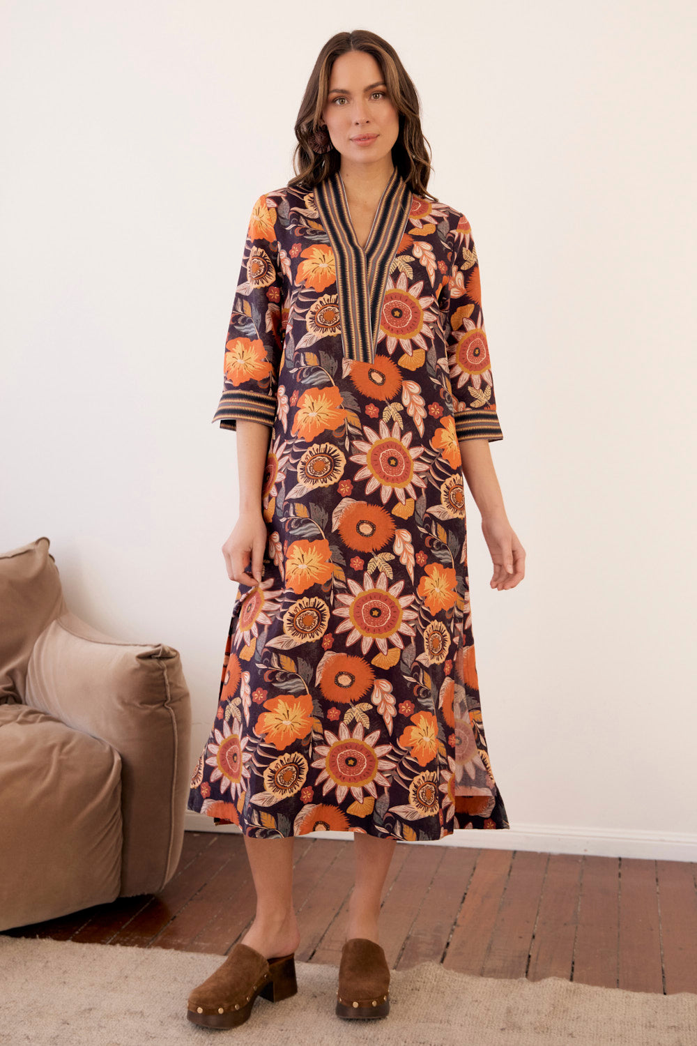 Tia Tunic Dress in Abigail