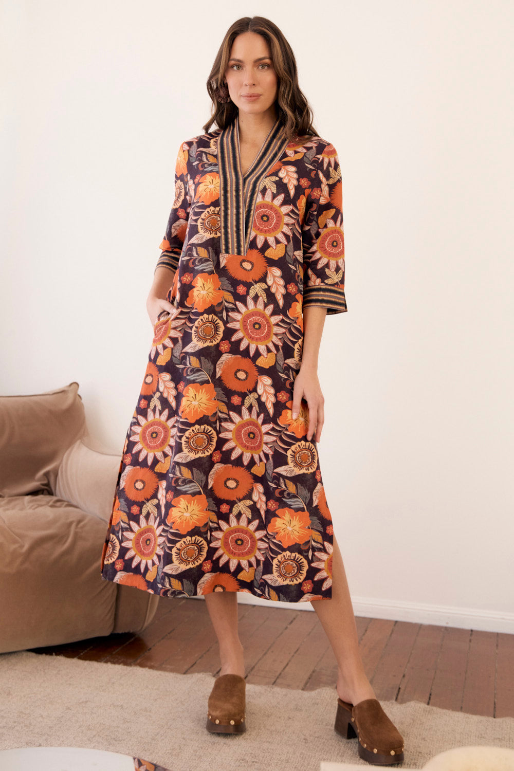 Tia Tunic Dress in Abigail