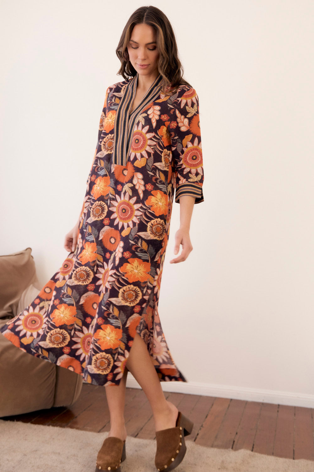 Tia Tunic Dress in Abigail