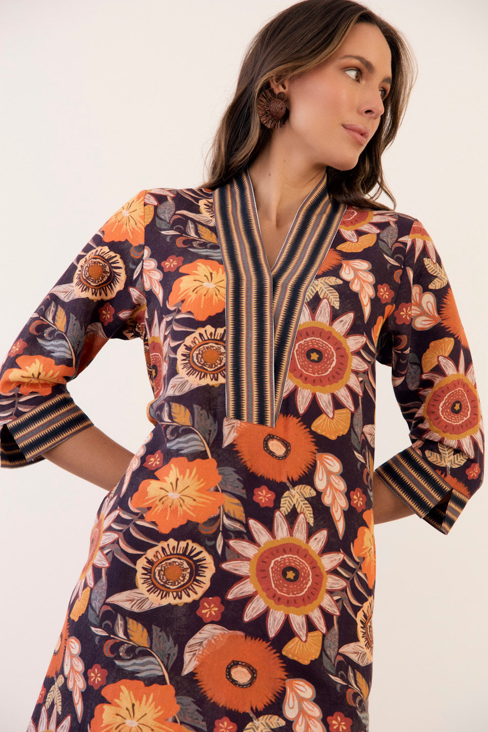 Tia Tunic Dress in Abigail