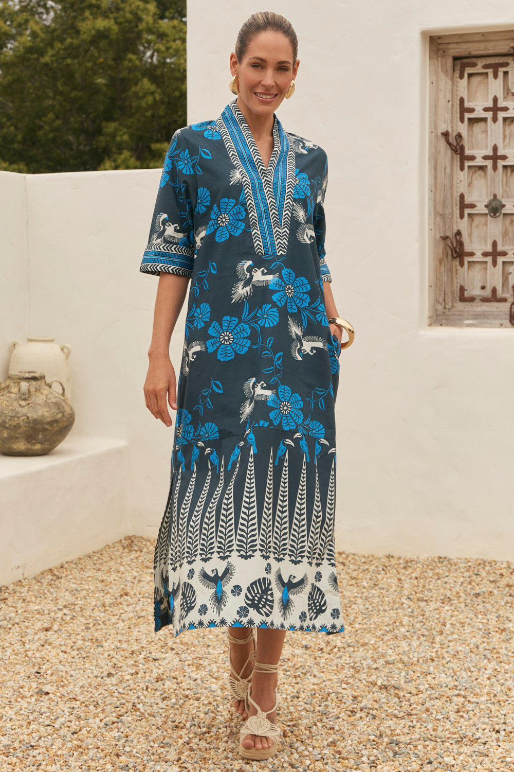 Tia Tunic Dress in Hula Girl