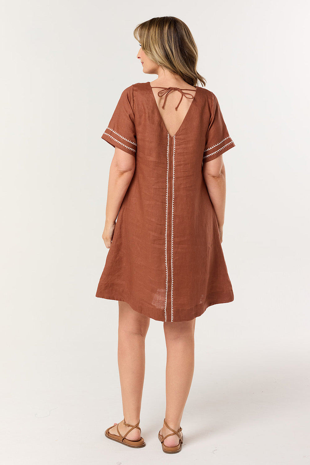 Tilly 2-Way Linen Dress in Dunes