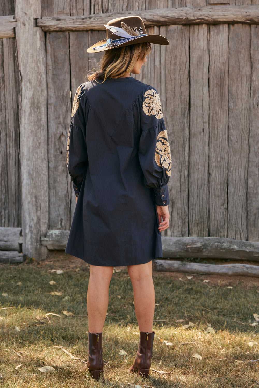 Trinny Embroidered Dress in Reverie