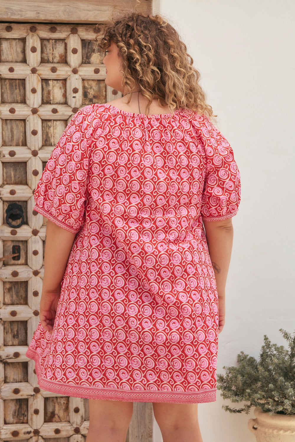 Via Short Billow Dress in Emberlyn