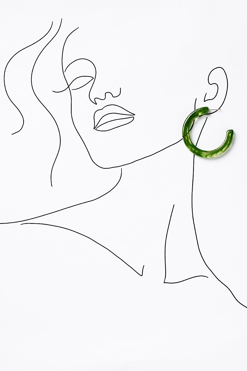 Yara Earrings in Green