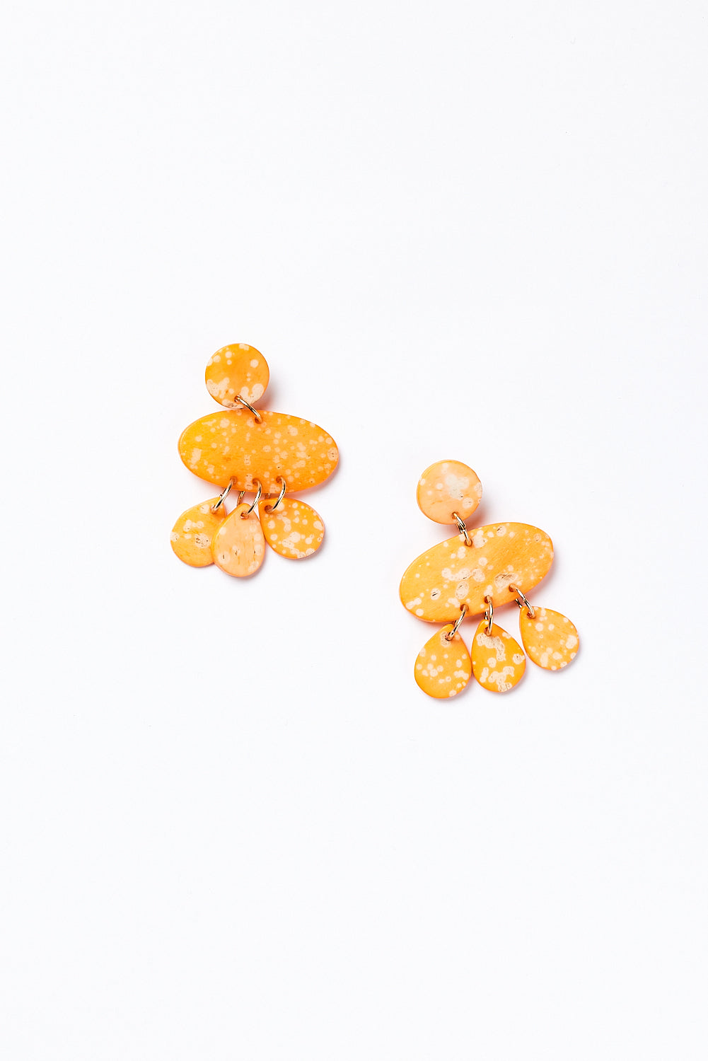 Zola Resin Earrings in Orange
