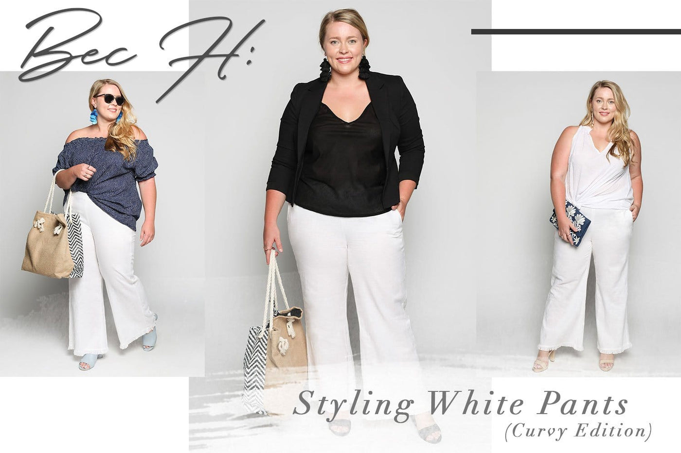 The Style Edit: Styling White Pants (Curvy Edition)