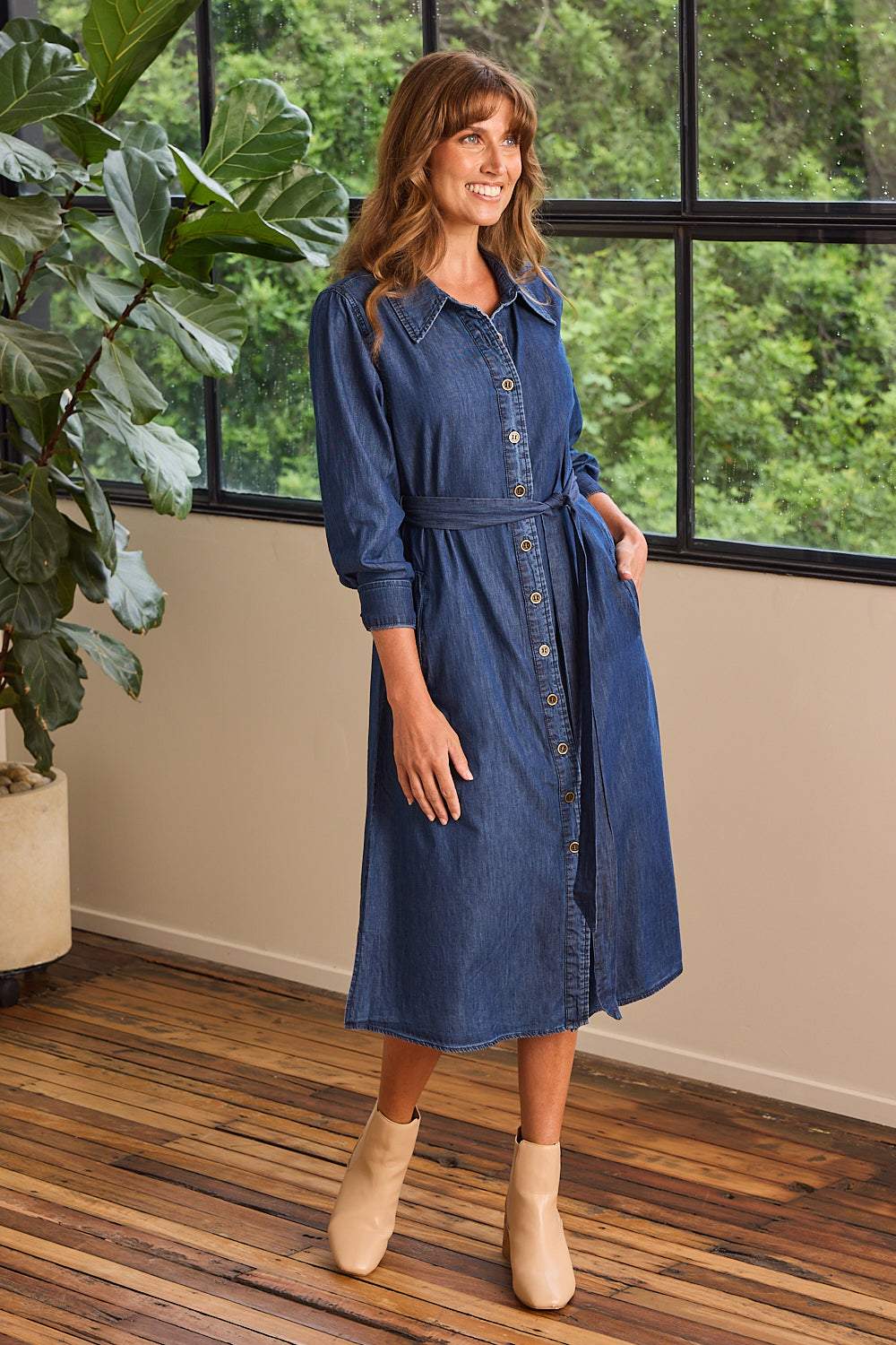 Next chambray dress hotsell