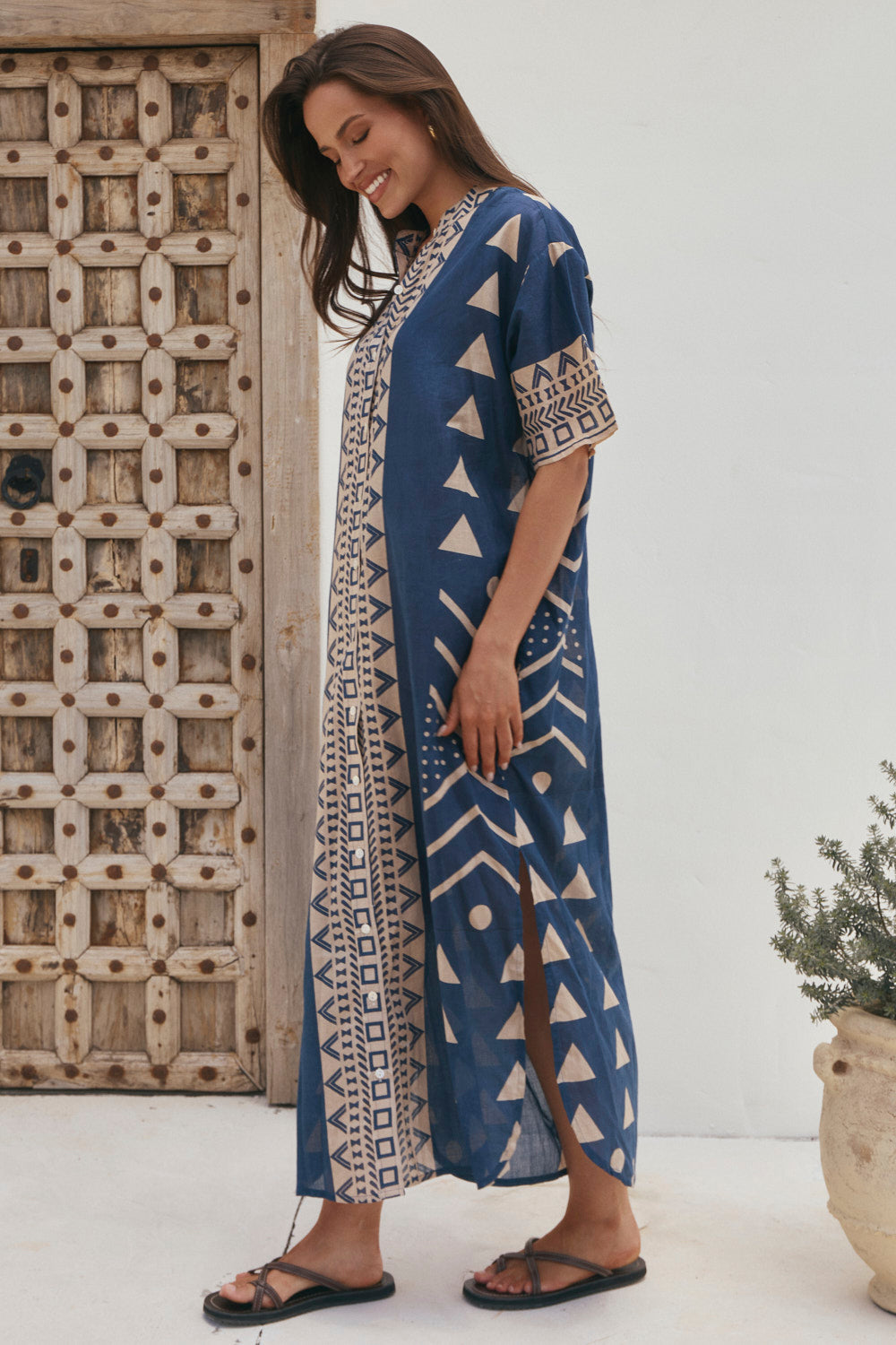 Abbey Maxi Dress in Safira Navy