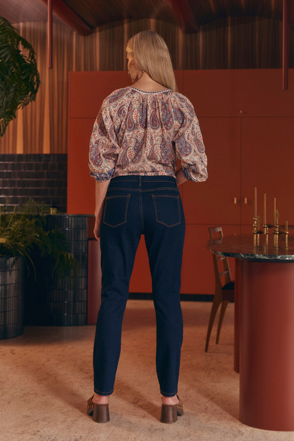 Adrift Denim Fitted Jeans in Dark Wash, Pant - Adrift Clothing