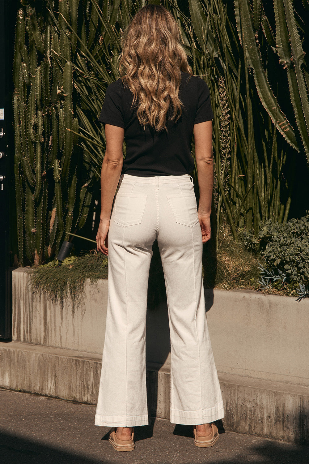 Adrift Denim Wide Leg Jeans in White