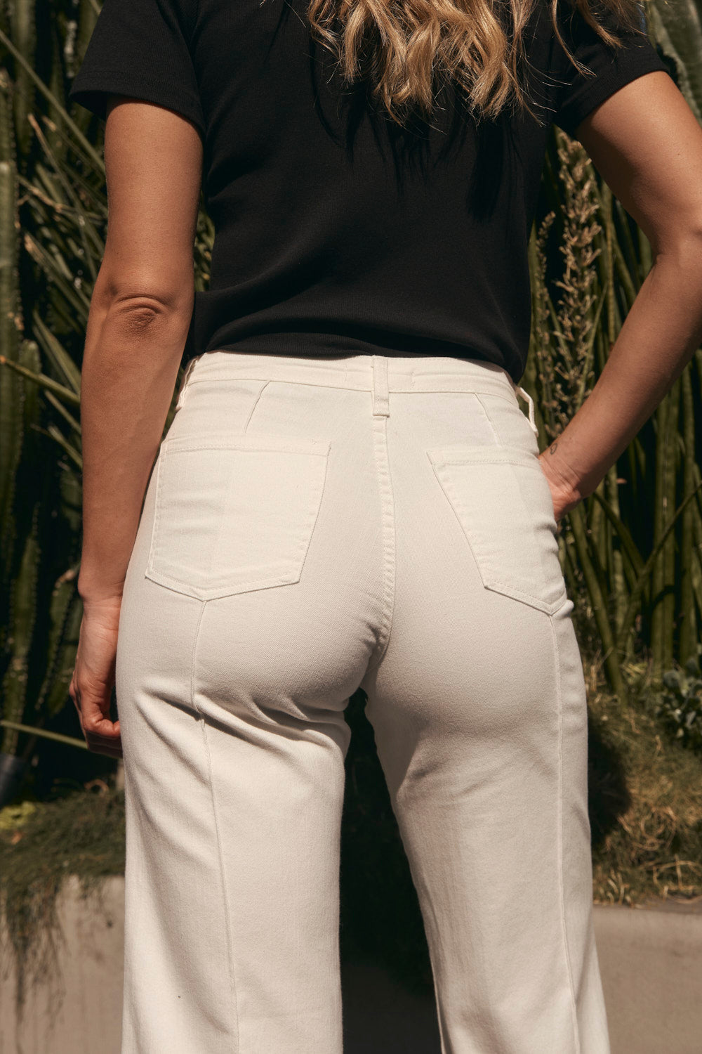 Adrift Denim Wide Leg Jeans in White