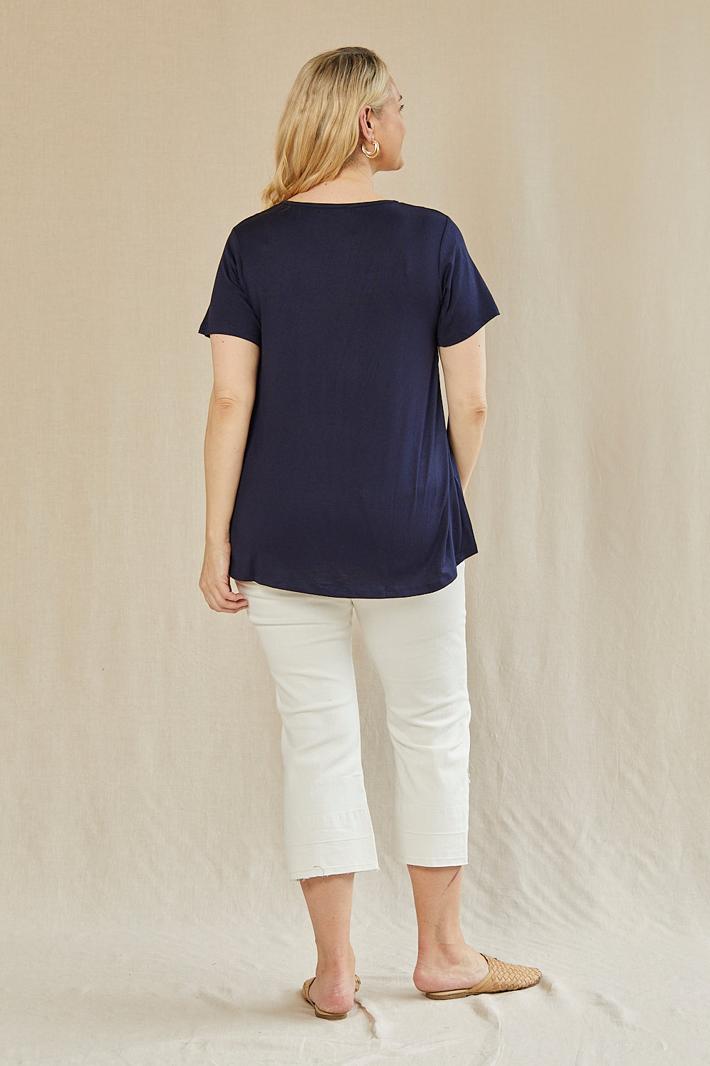 Swing Tee in Navy