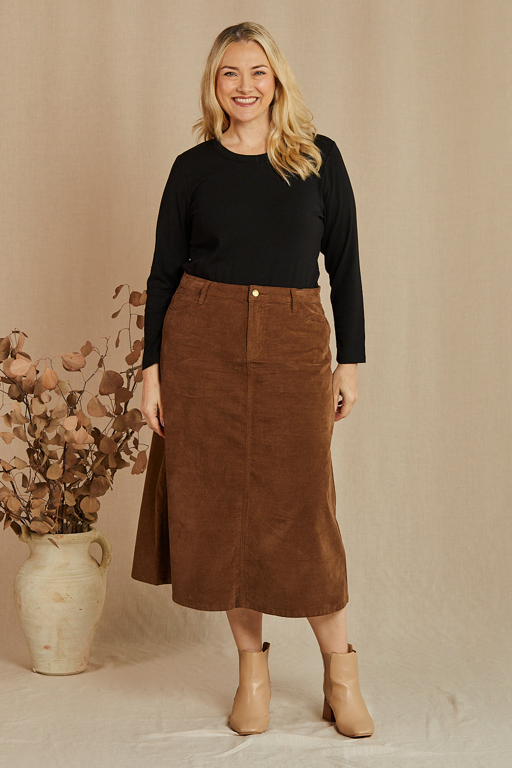 A line midi skirt plus size best sale