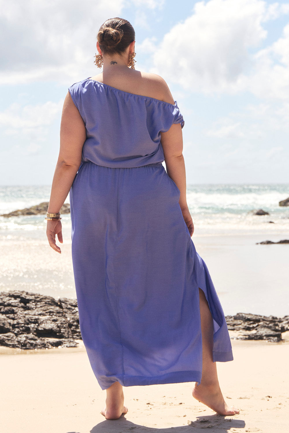 Alice Drop Shoulder Dress in Jacaranda