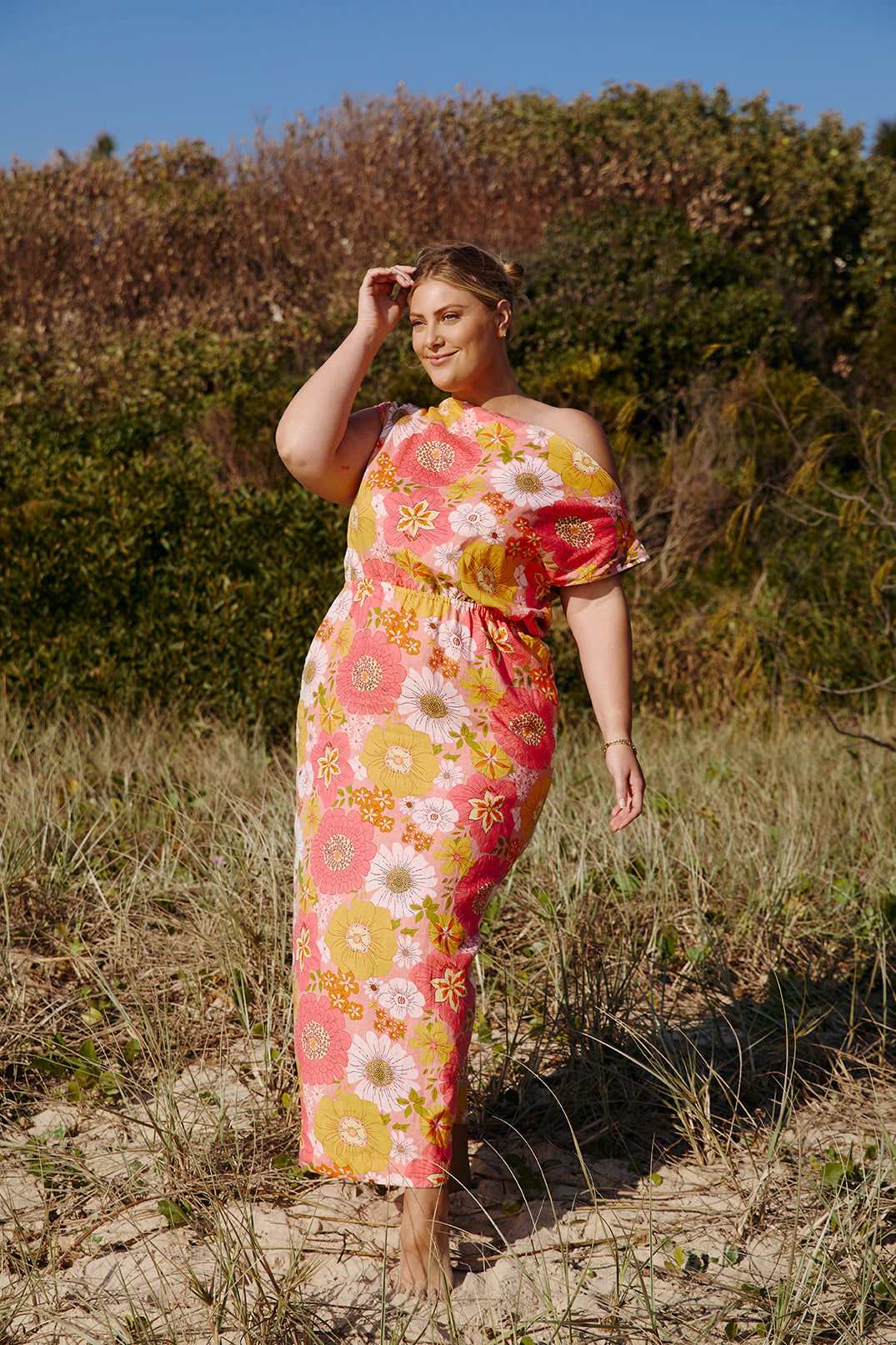 Plus size linen maxi dresses best sale