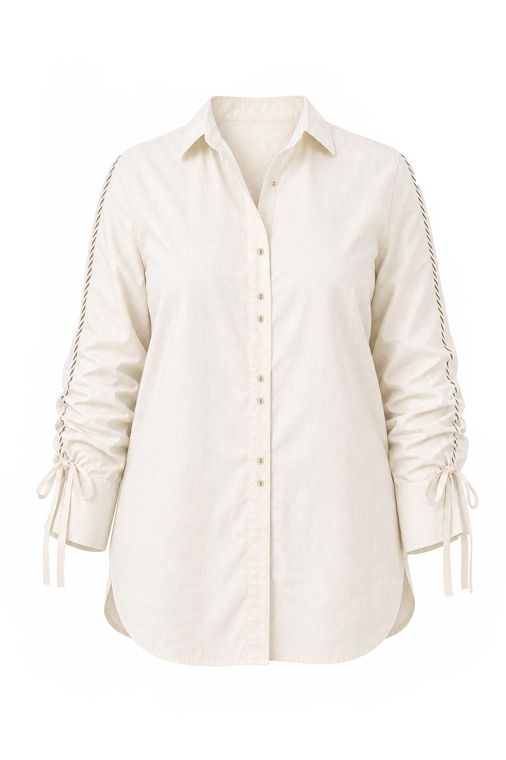 Andie Drawstring Shirt in Natural