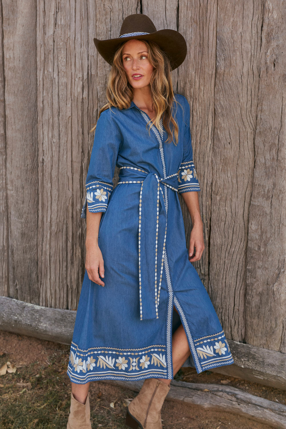 Anna Chambray Dress in Lyon