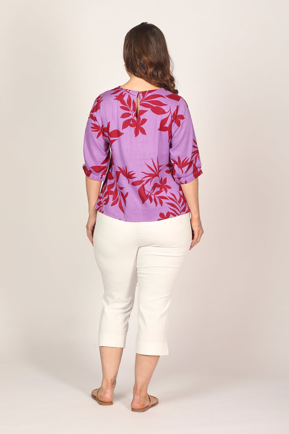 Audrey Blouse in Fuchsia Fever