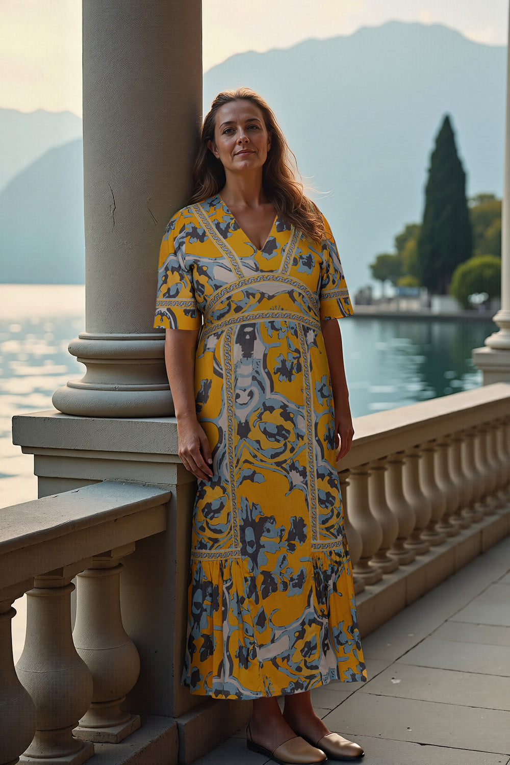 Aurora Maxi Dress in Sardinia