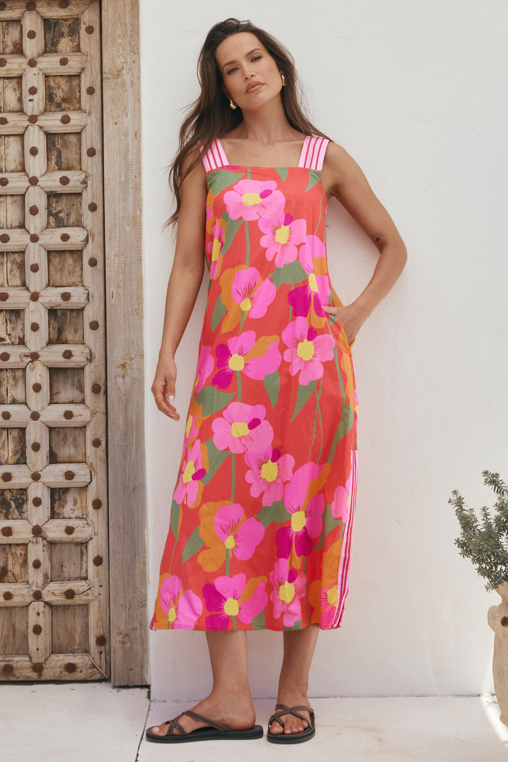 Bec Sun Dress in Flamenco
