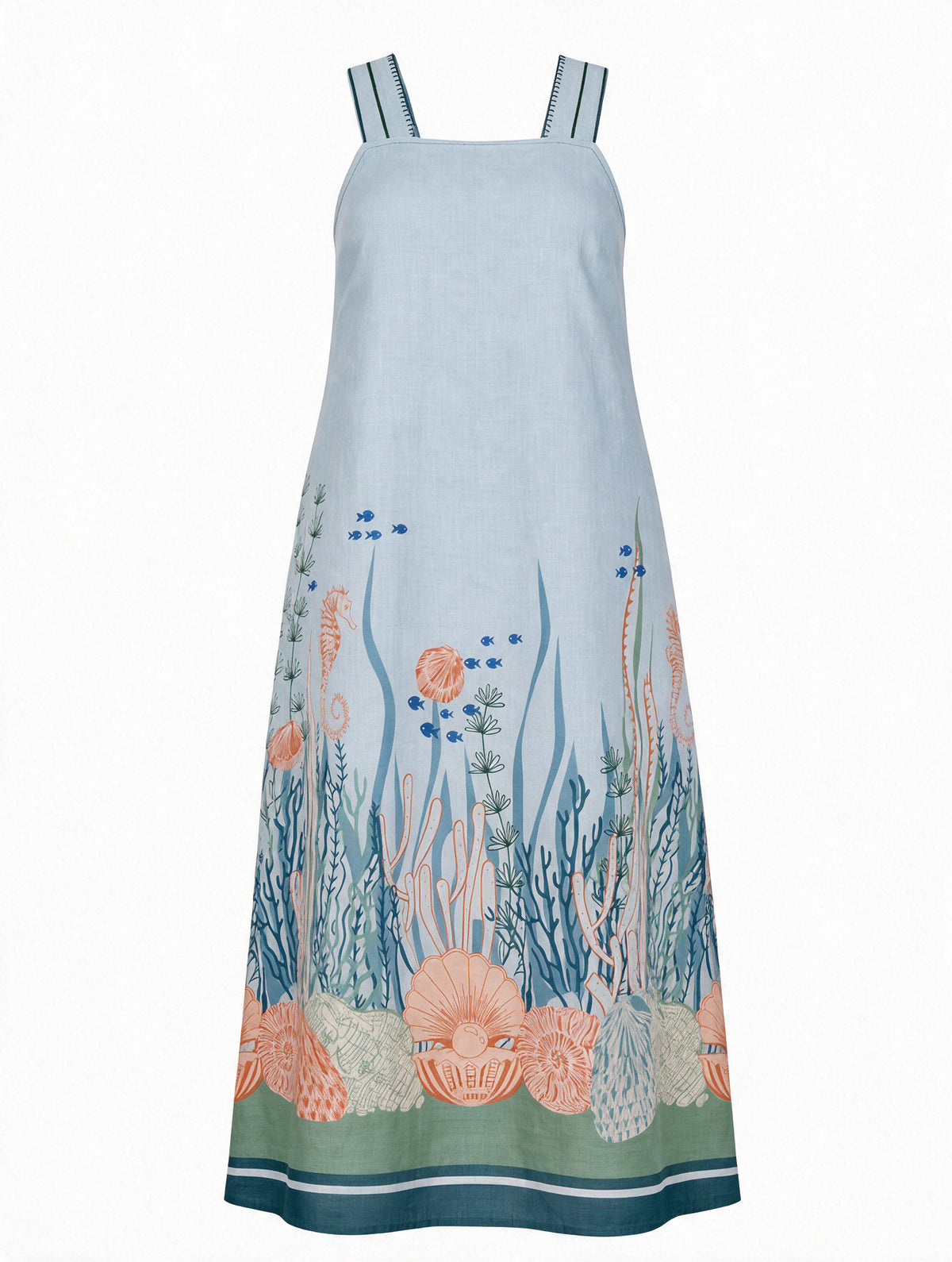 Bec Sun Dress in Neptune