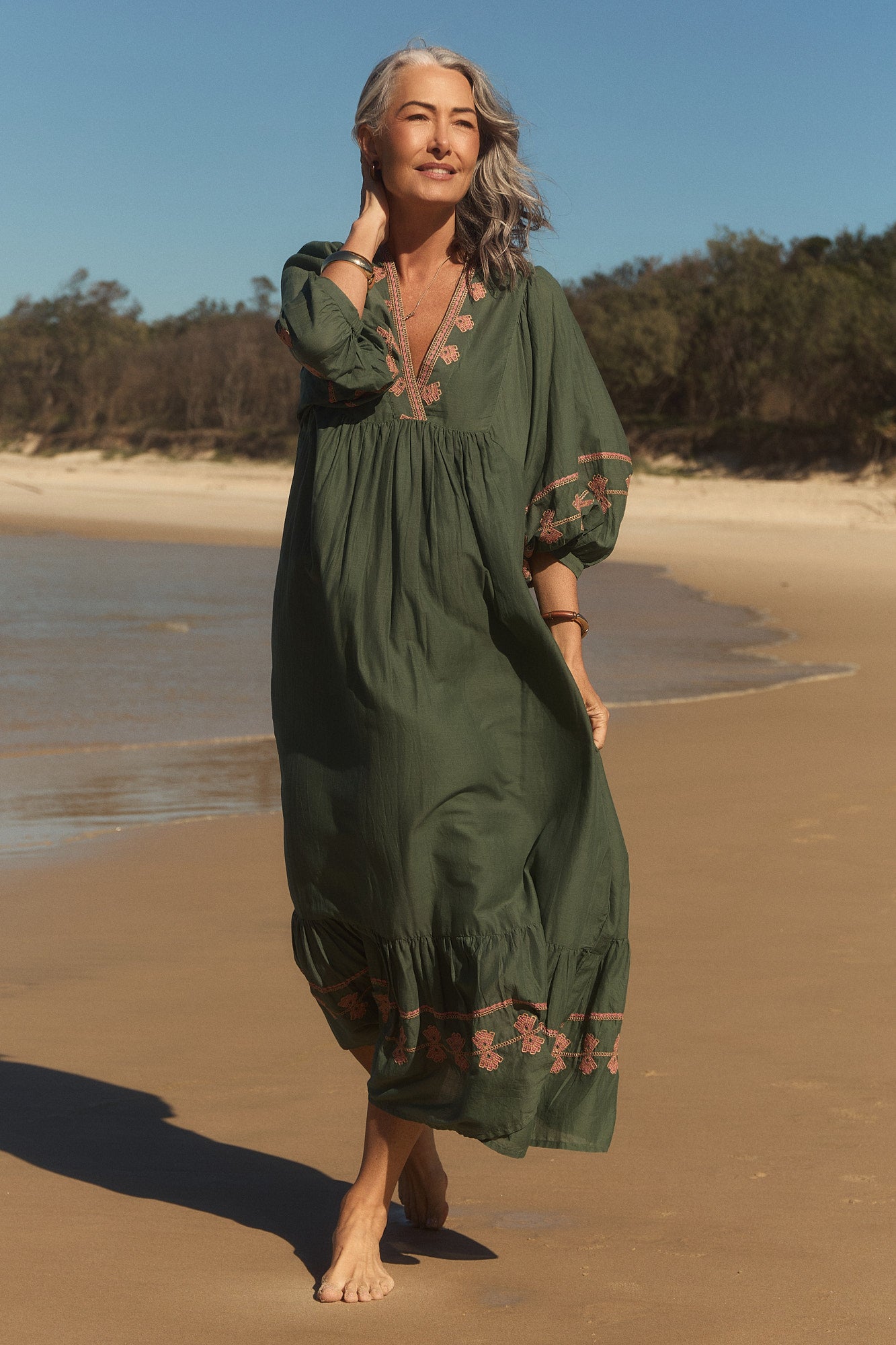 Billie Boho Dress in Amaranth