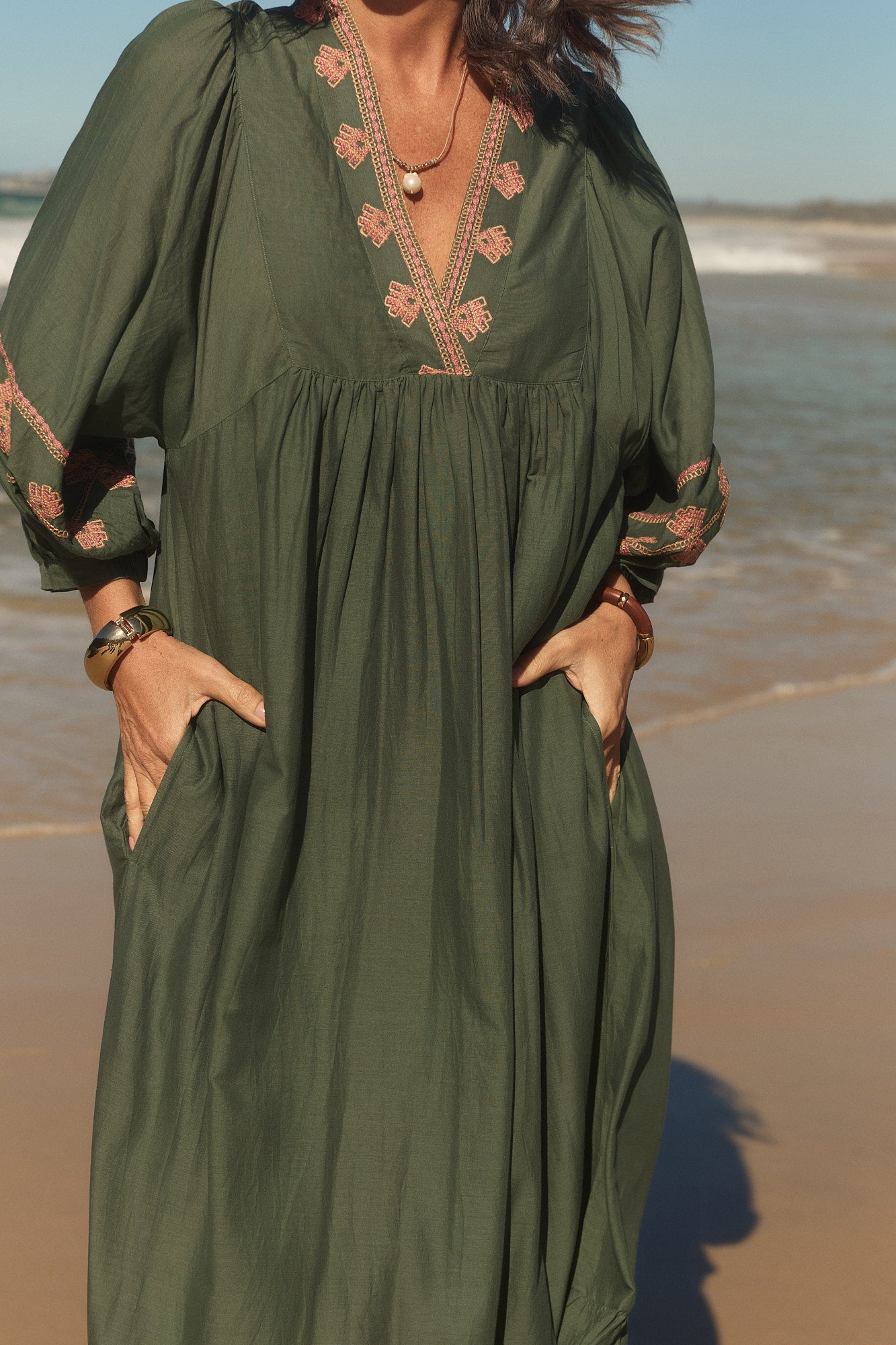 Billie Boho Dress in Amaranth