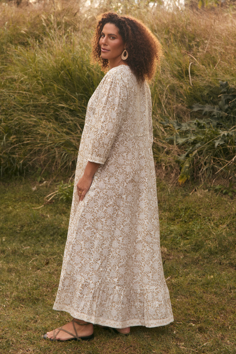 Bonnie Umbrella Dress in Savanna