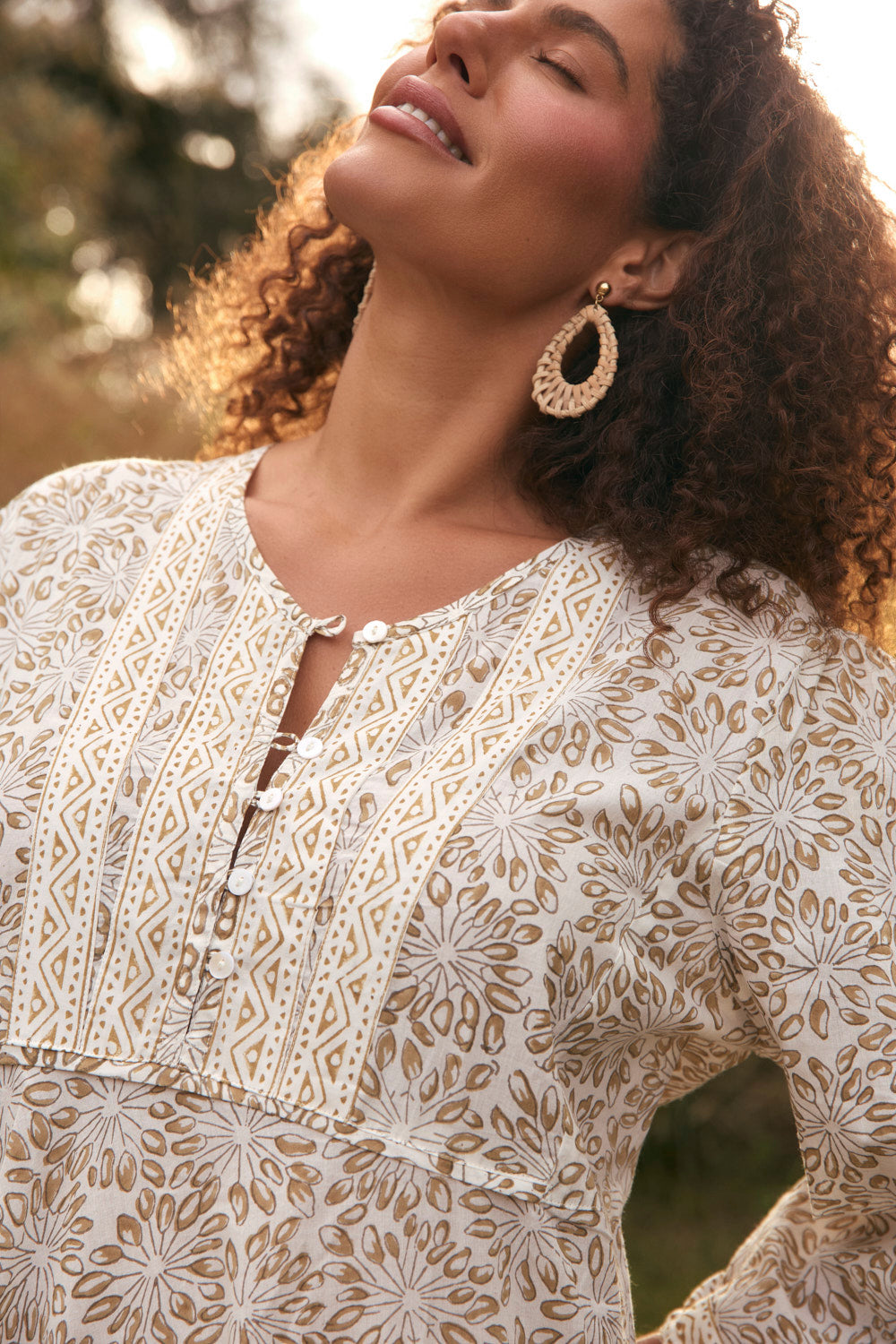 Bonnie Umbrella Dress in Savanna