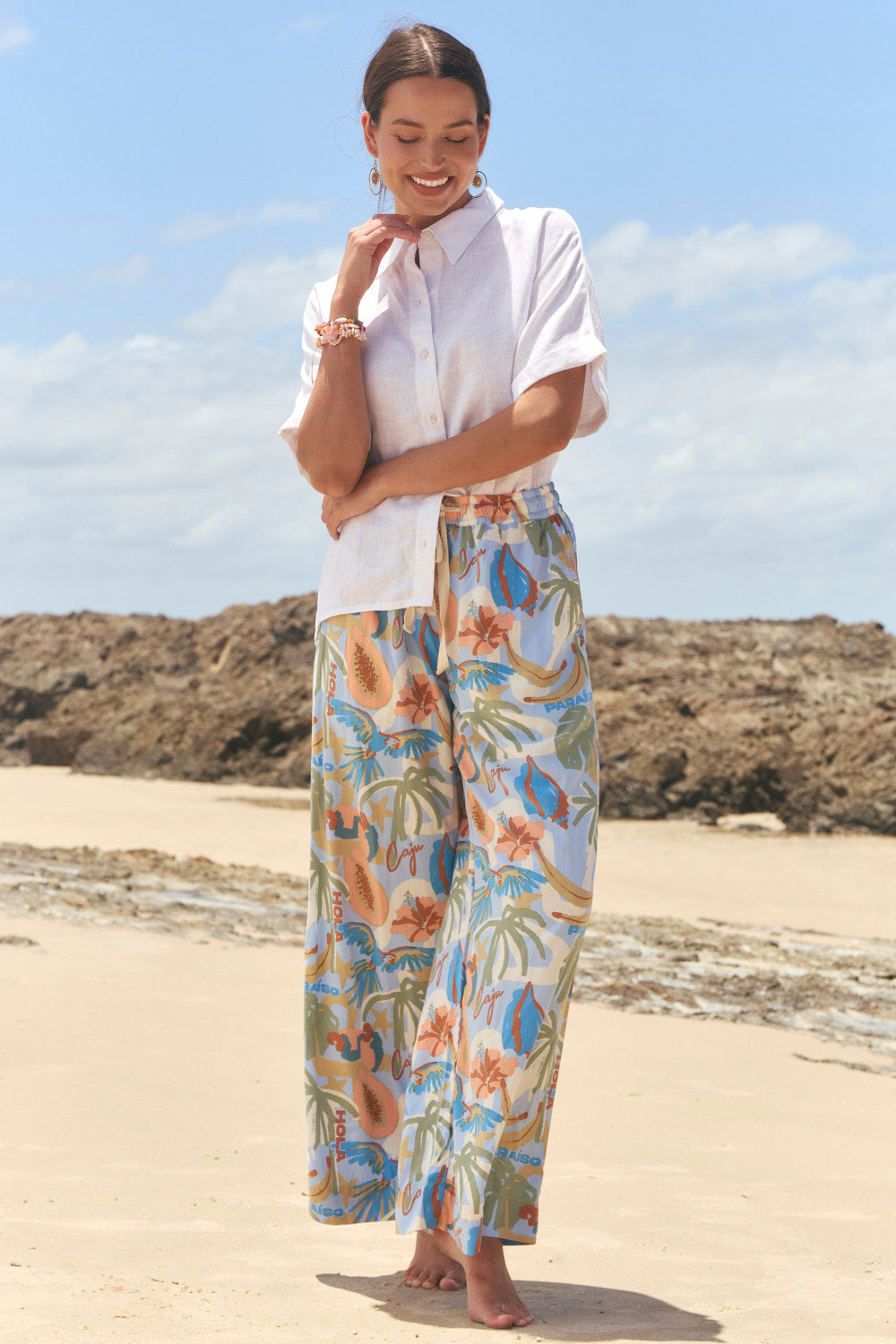 Breezy Relaxed Pant in Sunspell Blue