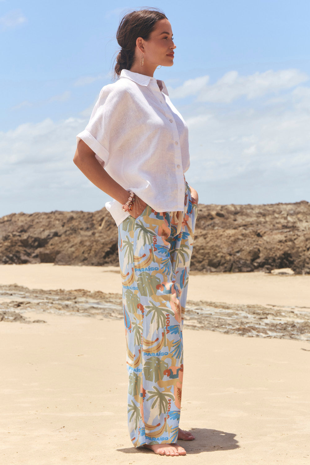 Breezy Relaxed Pant in Sunspell Blue