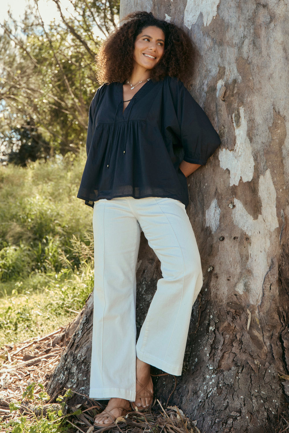 Cairo Boho Blouse in Black