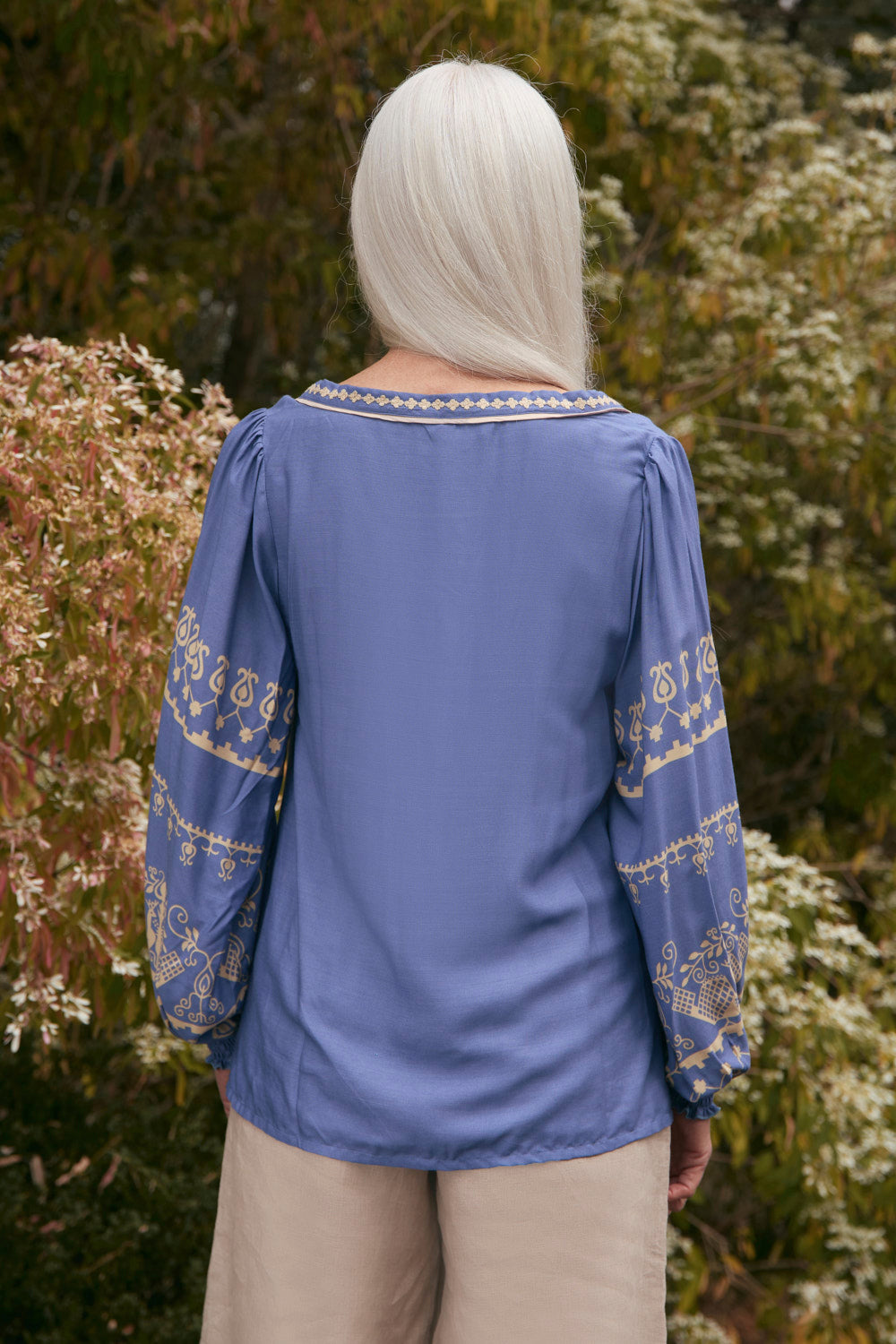 Cairo Boho Blouse in Breeze