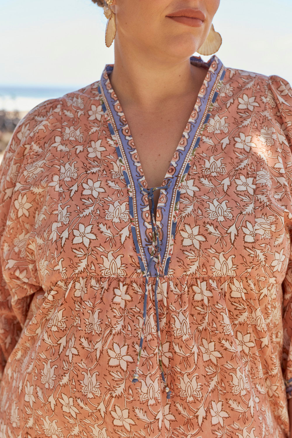 Cairo Boho Blouse in Heritage