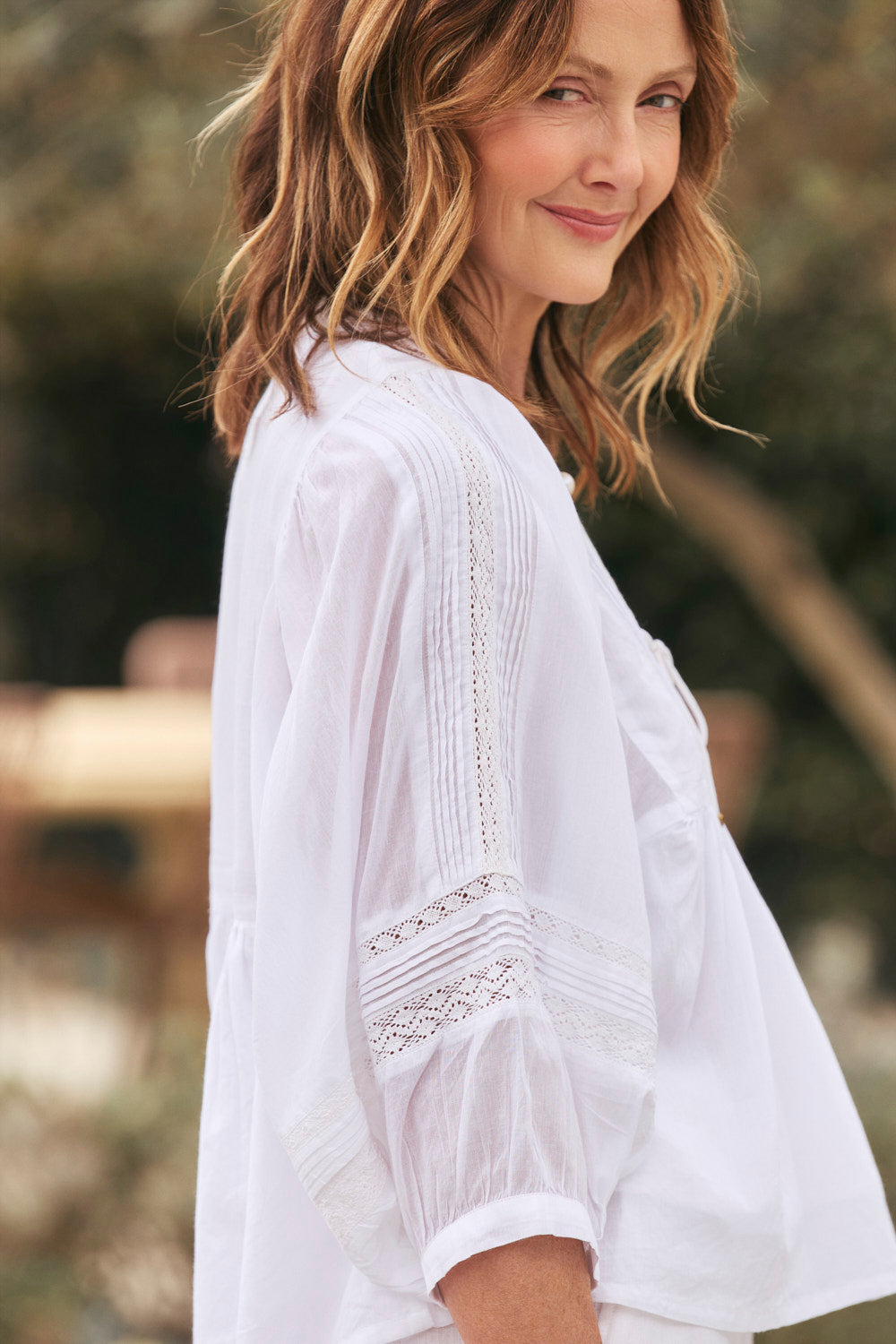 Cairo Boho Blouse in Windsong