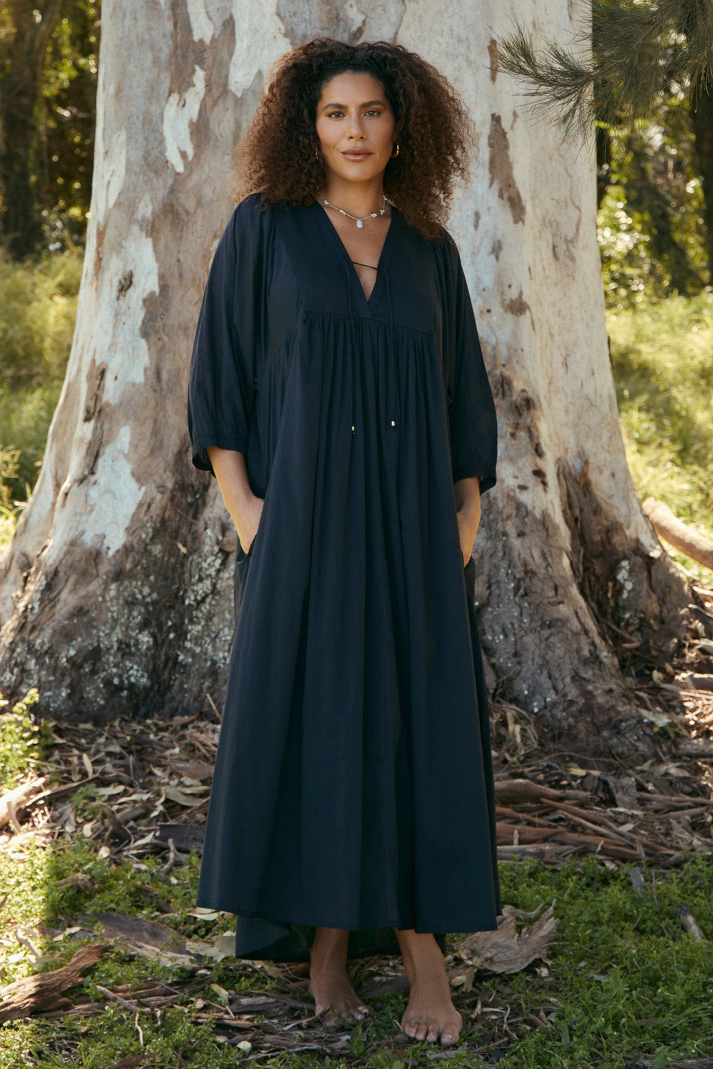 Cairo Boho Dress in Black