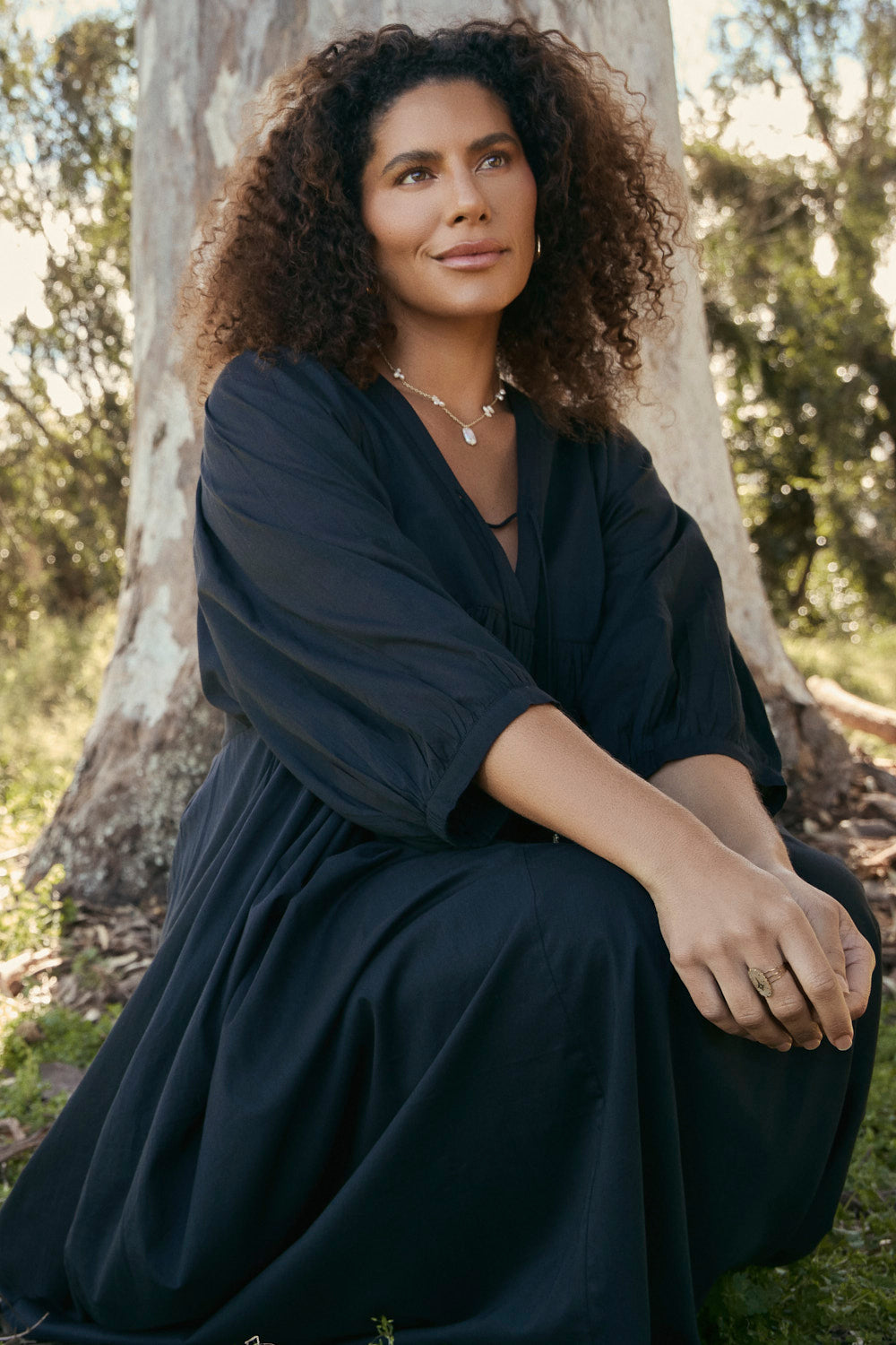 Cairo Boho Dress in Black