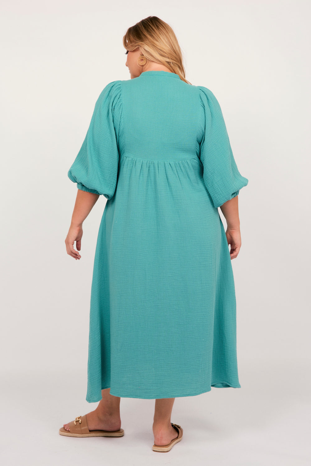 Cairo Maxi Dress in Peacock Parade