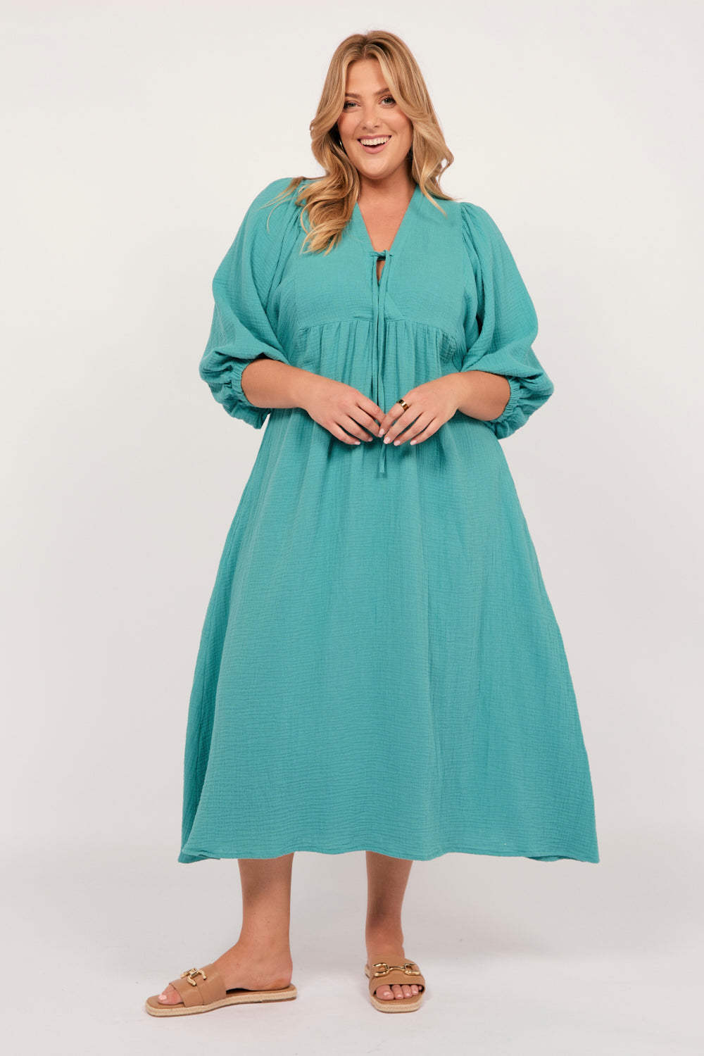 Cairo Maxi Dress in Peacock Parade