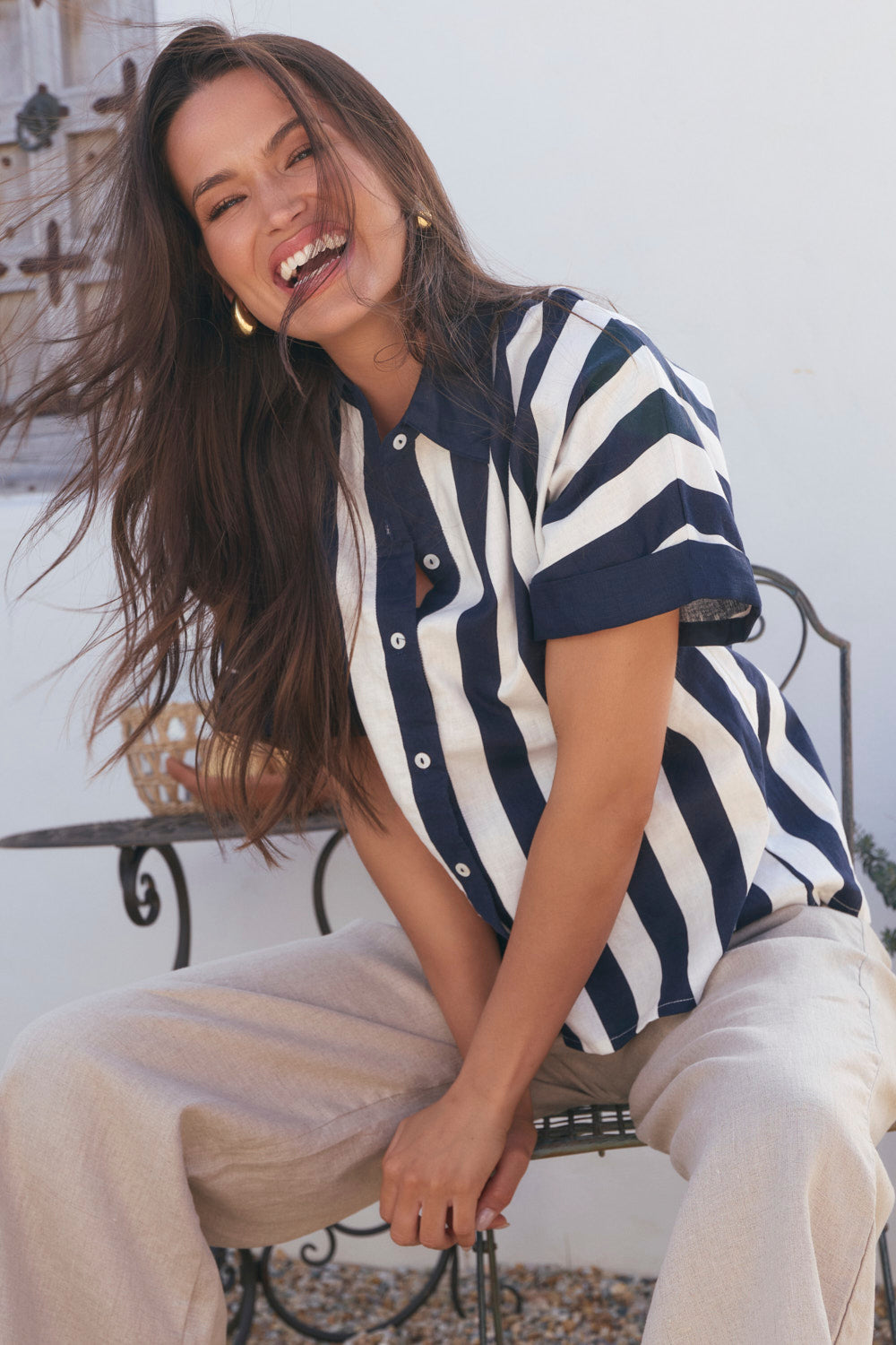 Carmen Shirt in Voyager