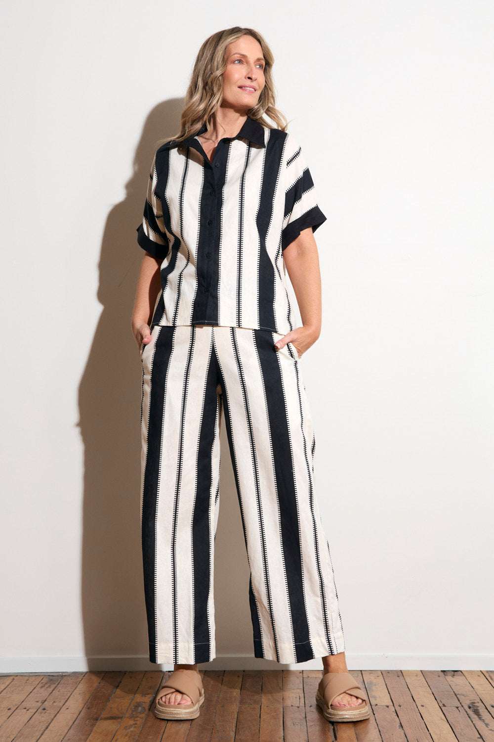 Camille Wide Leg Pant in Shibuya